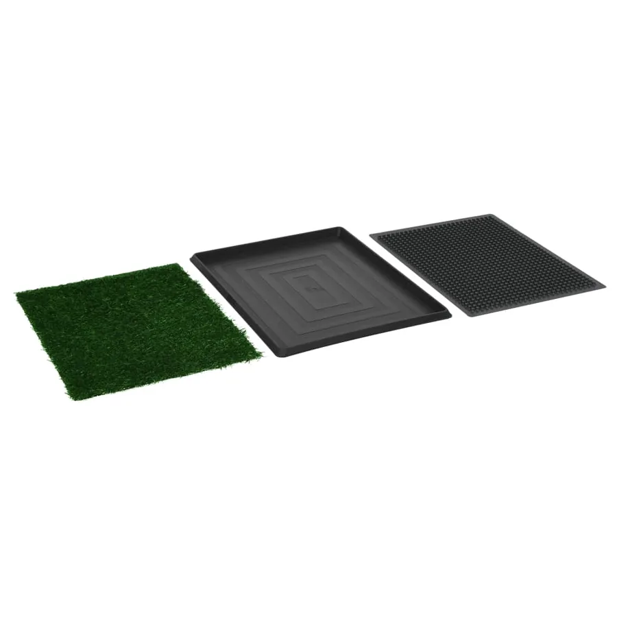 Toilette pour animaux avec plateau et gazon artificiel Vert WC - 5