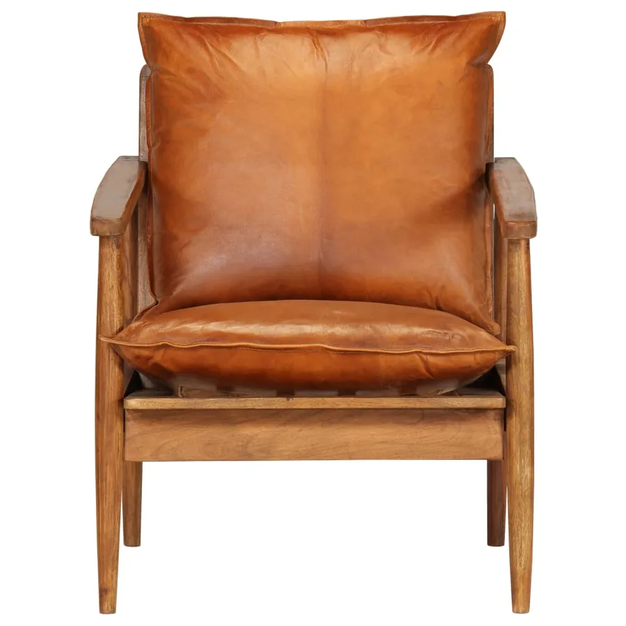 Ensemble de canapés 3 pcs Cuir véritable Bois massif d'acacia - 10