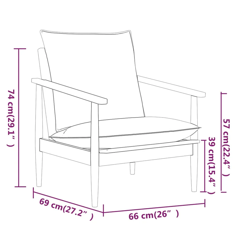 Ensemble de canapés 3 pcs Cuir véritable Bois massif d'acacia - 14