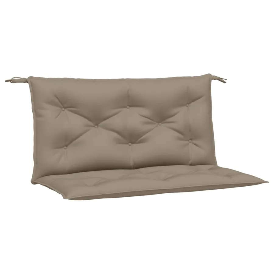 Coussins de banc jardin lot de 2 taupe 100x50x7 cm tissu Oxford - 2