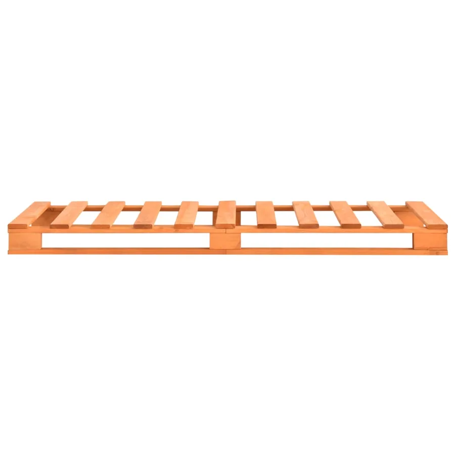 Cadre de lit de palette sans matelas 90x200 cm bois massif - 4