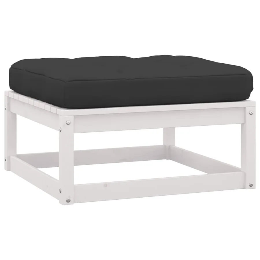 Salon de jardin 3 pcs avec coussins Bois de pin massif - 6