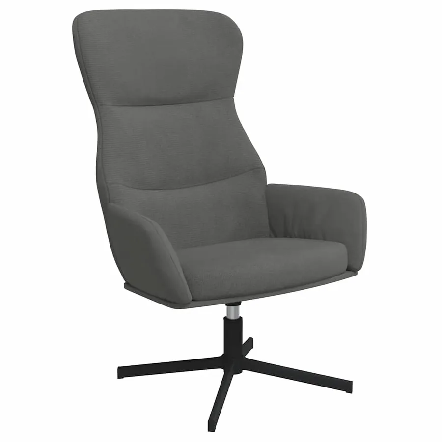 Chaise de relaxation Gris foncé Velours - 2