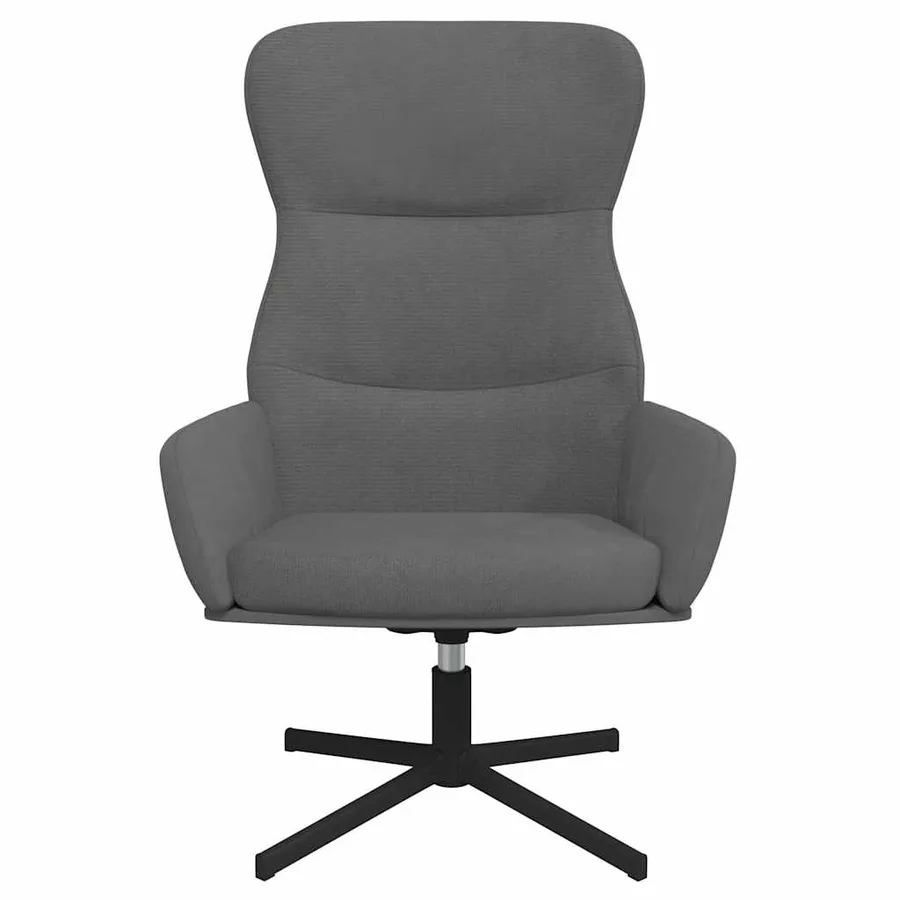 Chaise de relaxation Gris foncé Velours - 3