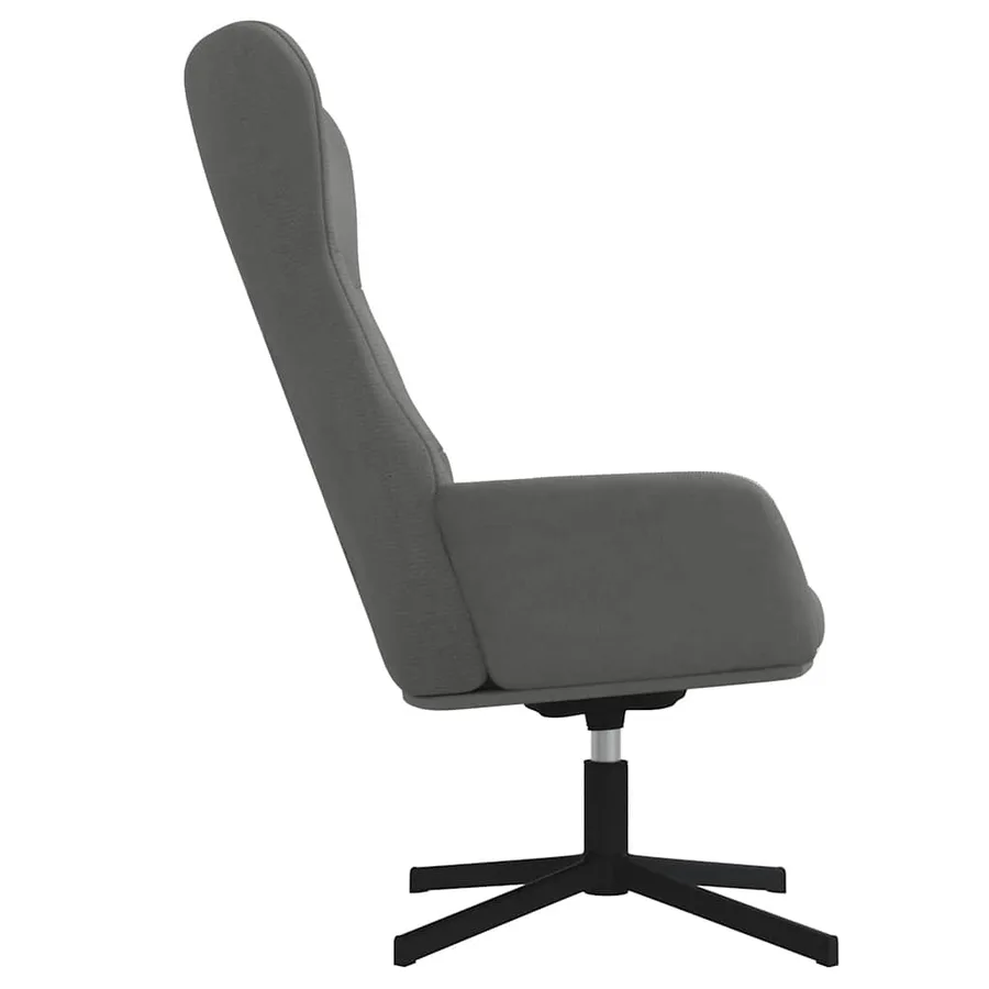 Chaise de relaxation Gris foncé Velours - 4