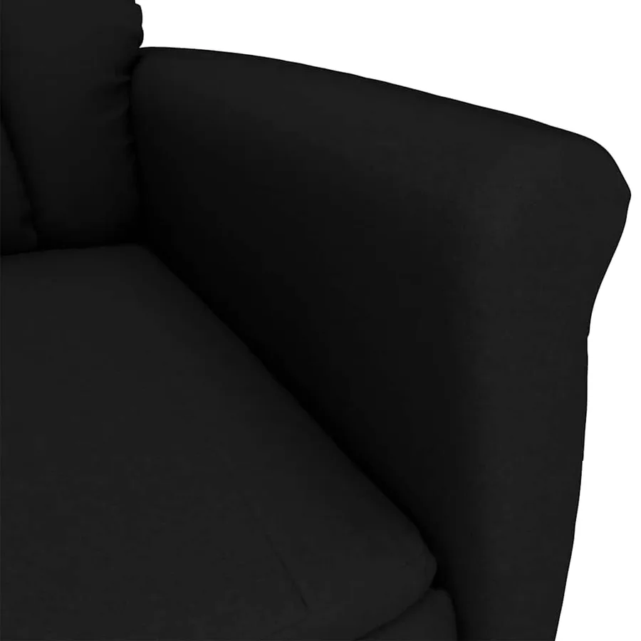 Chaise de massage Noir 96,5 x 70,5 x 95 cm Microfibre - 3
