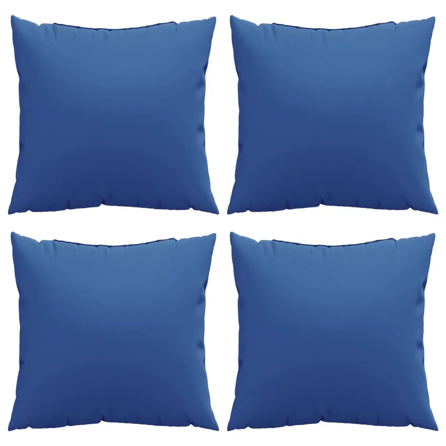Coussins de canapé 4 pcs bleu royal 50x50 cm tissu - 4