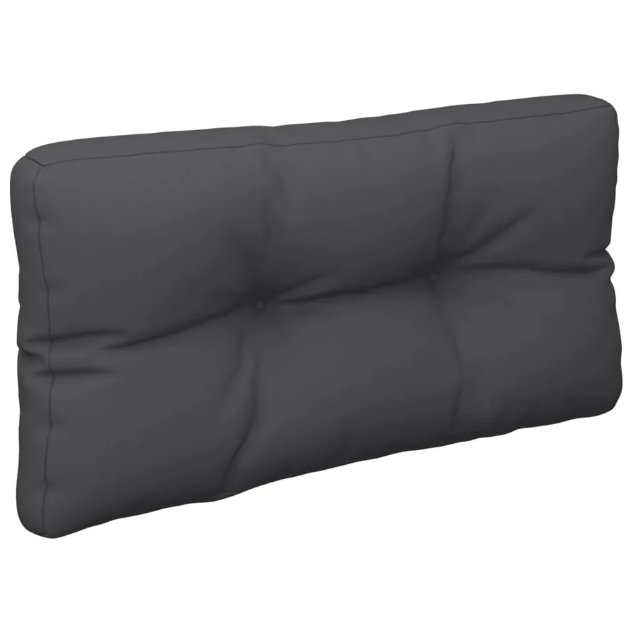 Coussin de palette noir 70x40x12 cm tissu - 4