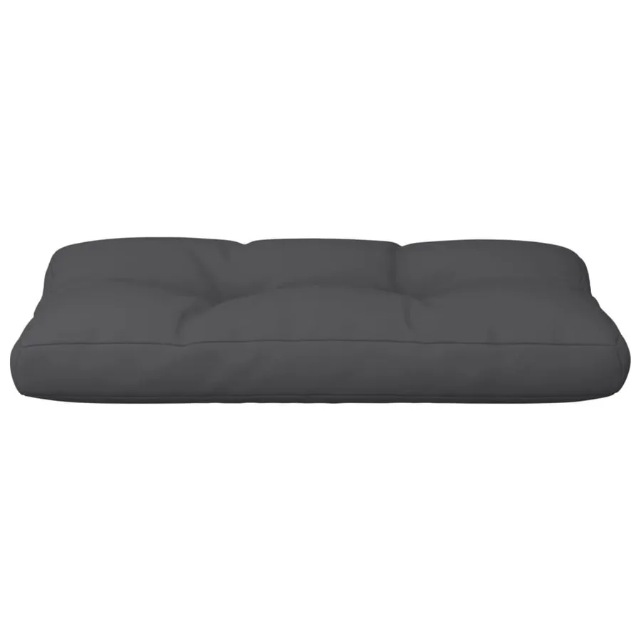 Coussin de palette noir 70x40x12 cm tissu - 5