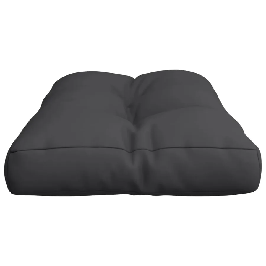 Coussin de palette noir 70x40x12 cm tissu - 6