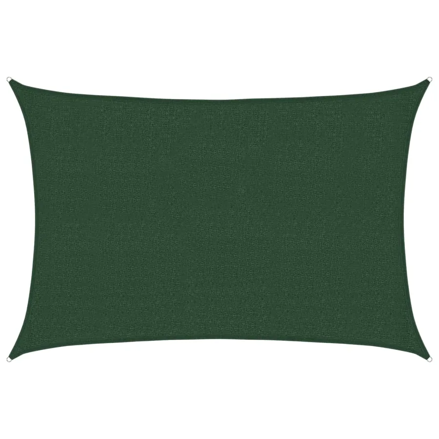 Voile d'ombrage 160 g/m² Vert foncé 2,5x4 m PEHD - 2