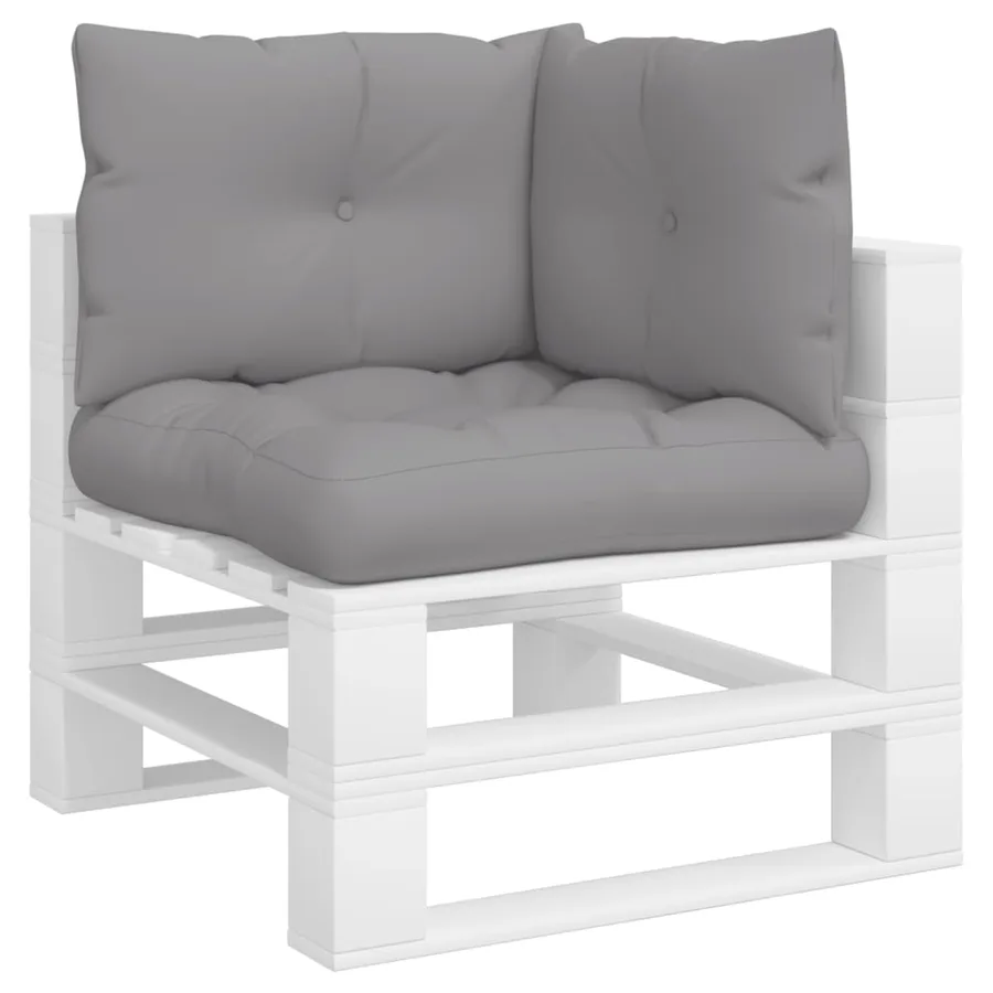 Coussins de palette lot de 3 gris tissu - 3