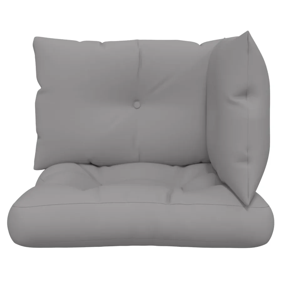 Coussins de palette lot de 3 gris tissu - 5