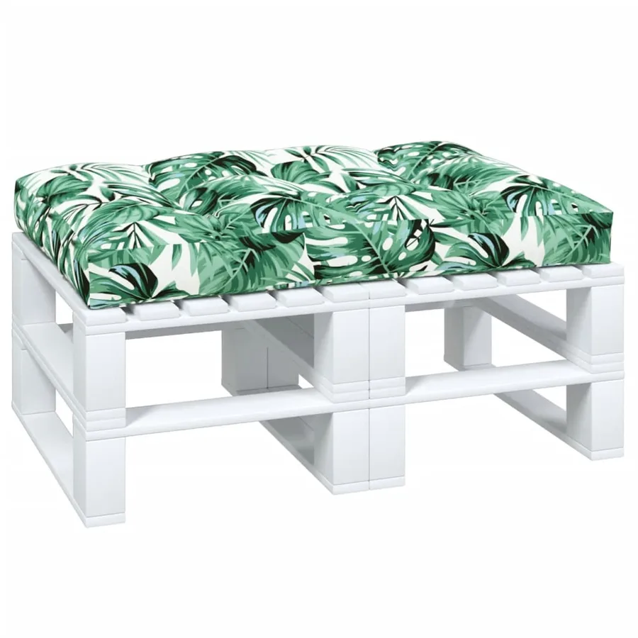 Coussin de palette vert 120x80x12 cm tissu - 3