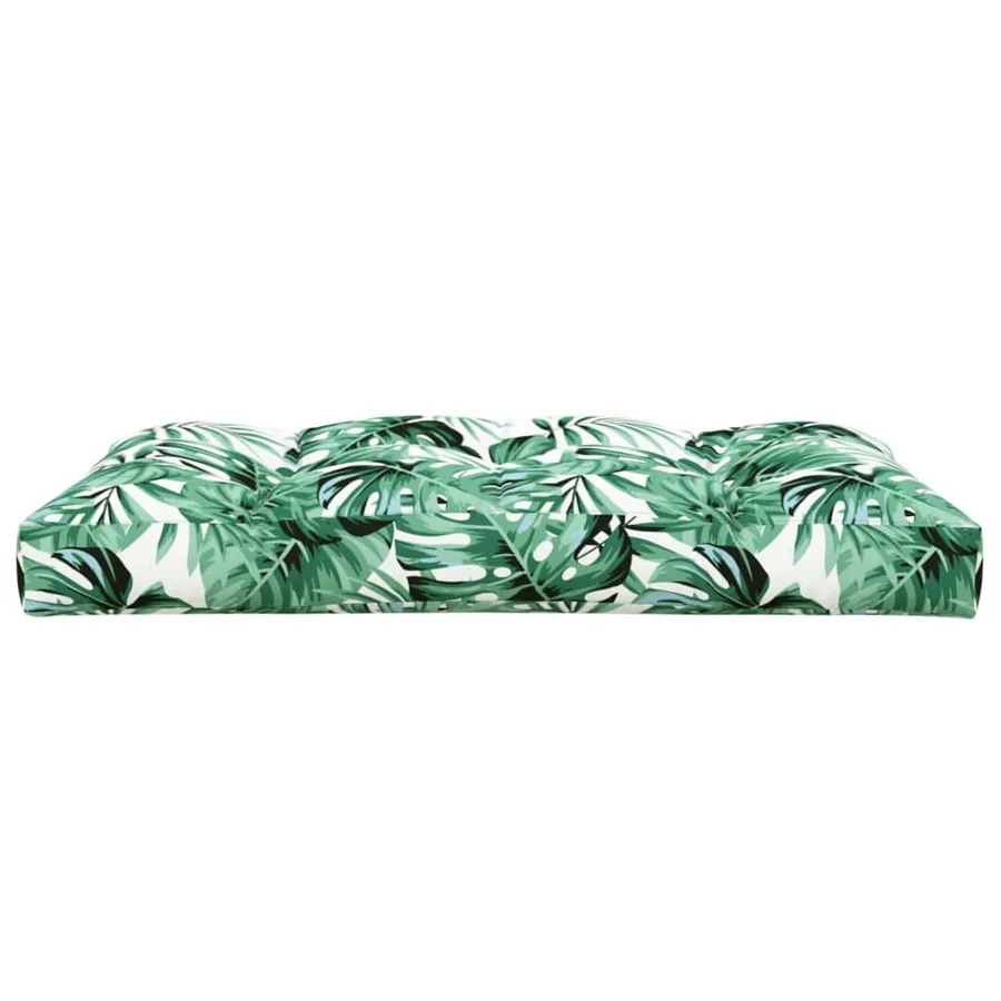 Coussin de palette vert 120x80x12 cm tissu - 4