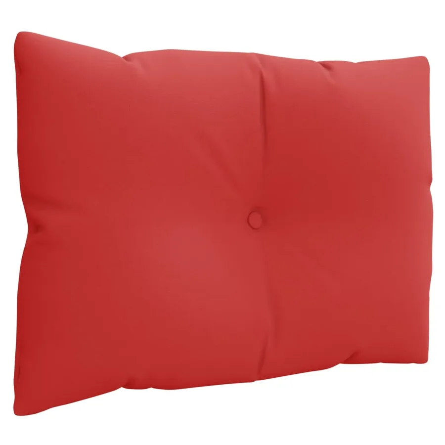 Coussins de palette lot de 3 rouge tissu - 4