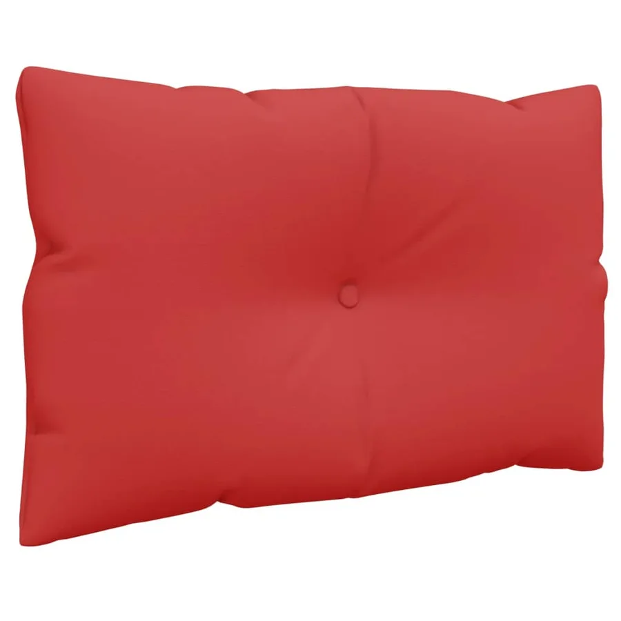 Coussins de palette lot de 3 rouge tissu - 7