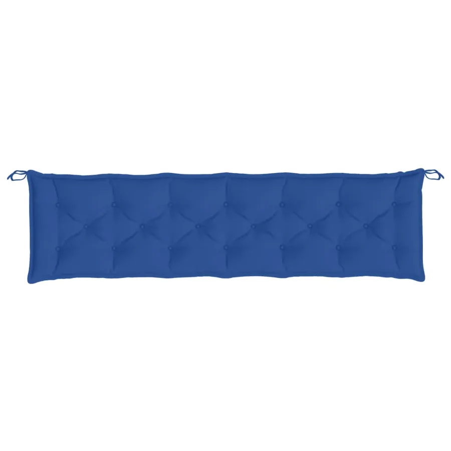 Coussin de banc de jardin bleu royal 200x50x7 cm tissu oxford - 4