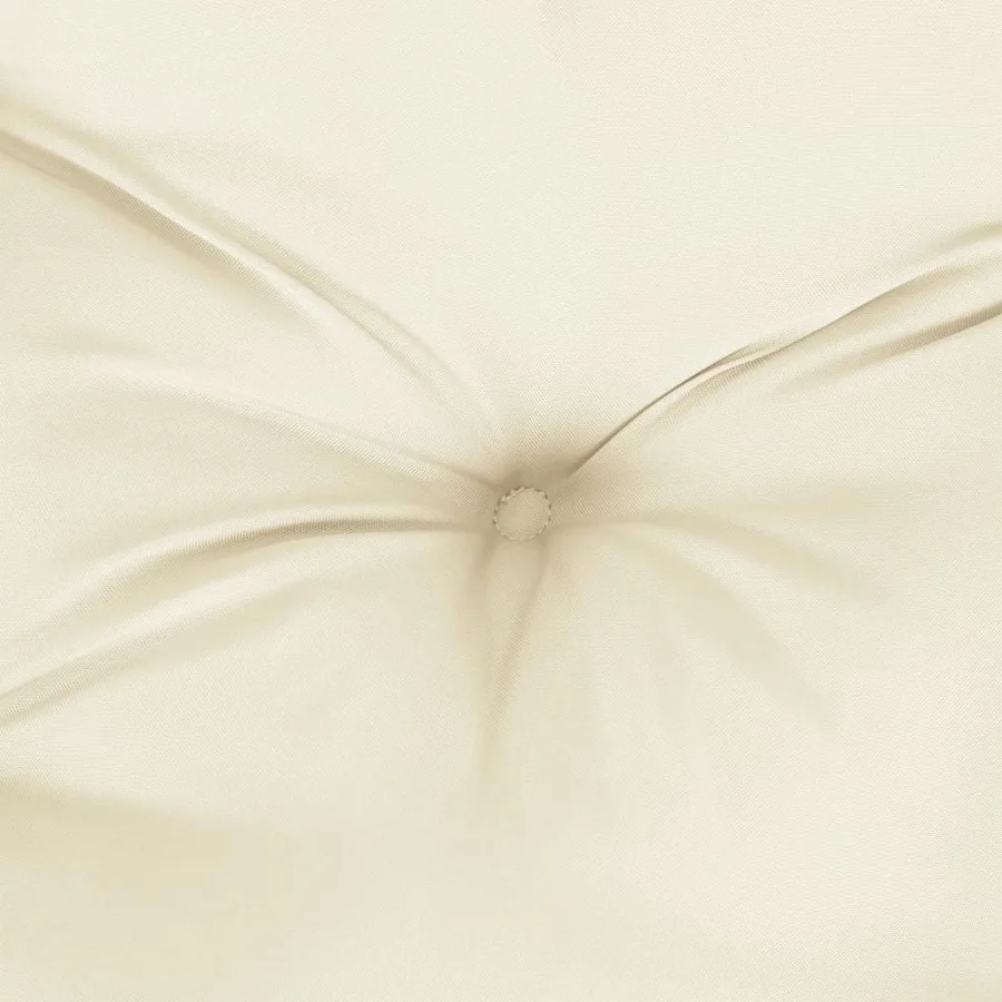 Coussins de palette lot de 2 crème tissu - 6