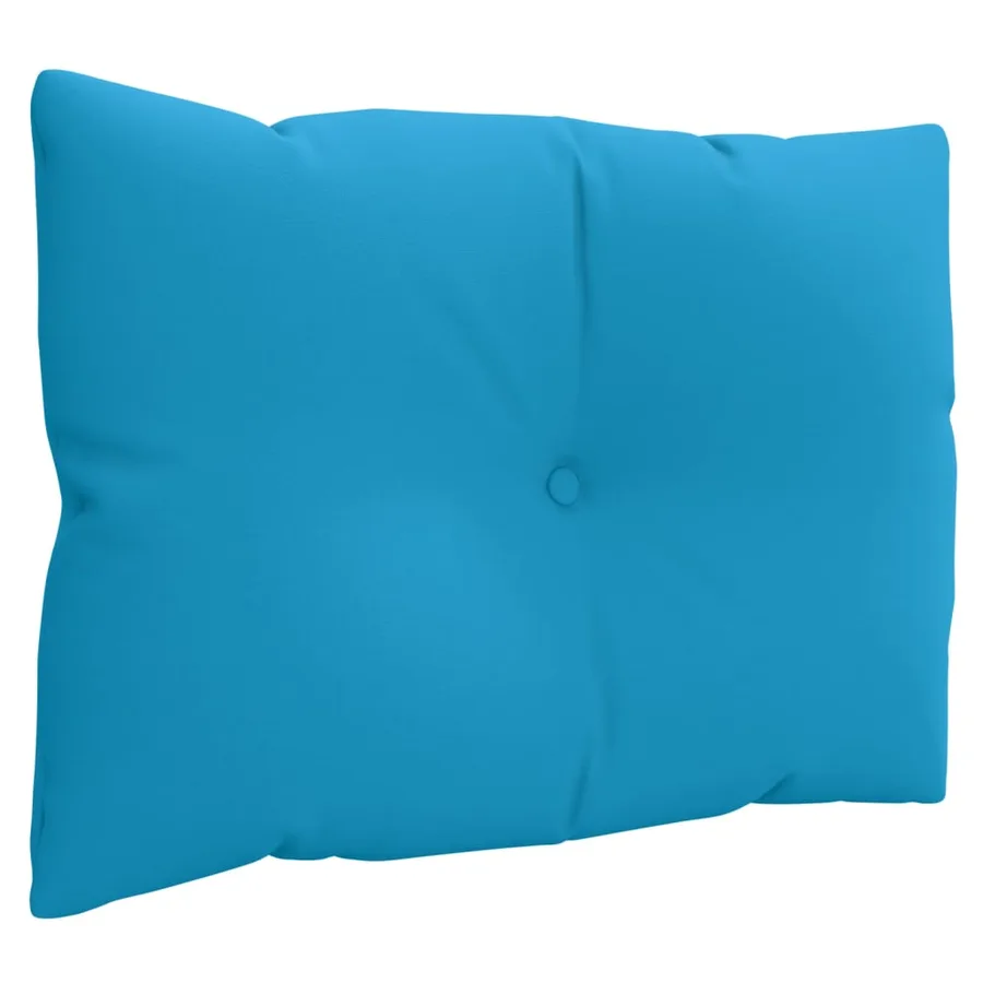 Coussins de palette lot de 3 bleu tissu - 4
