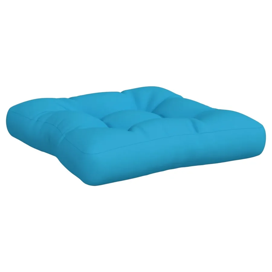 Coussins de palette lot de 3 bleu tissu - 6