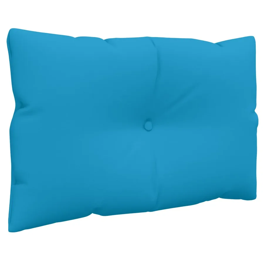 Coussins de palette lot de 3 bleu tissu - 7