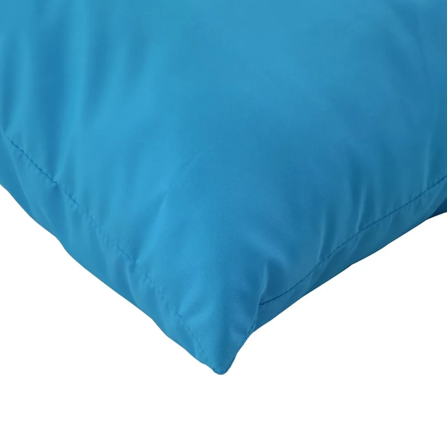 Coussins de palette lot de 3 bleu tissu - 8