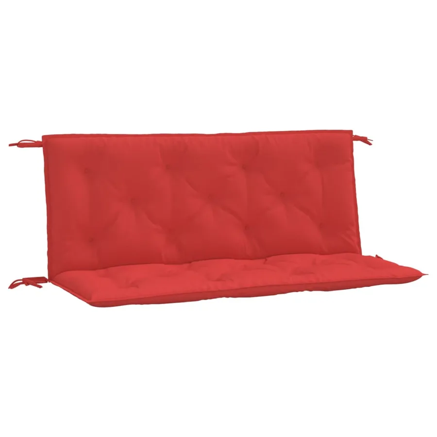 Coussins de banc jardin lot de 2 rouge 120x50x7 cm tissu Oxford - 2