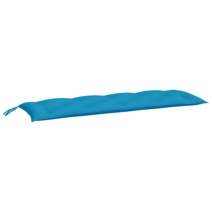 Coussins de banc de jardin lot de 2 bleu clair tissu Oxford - 3