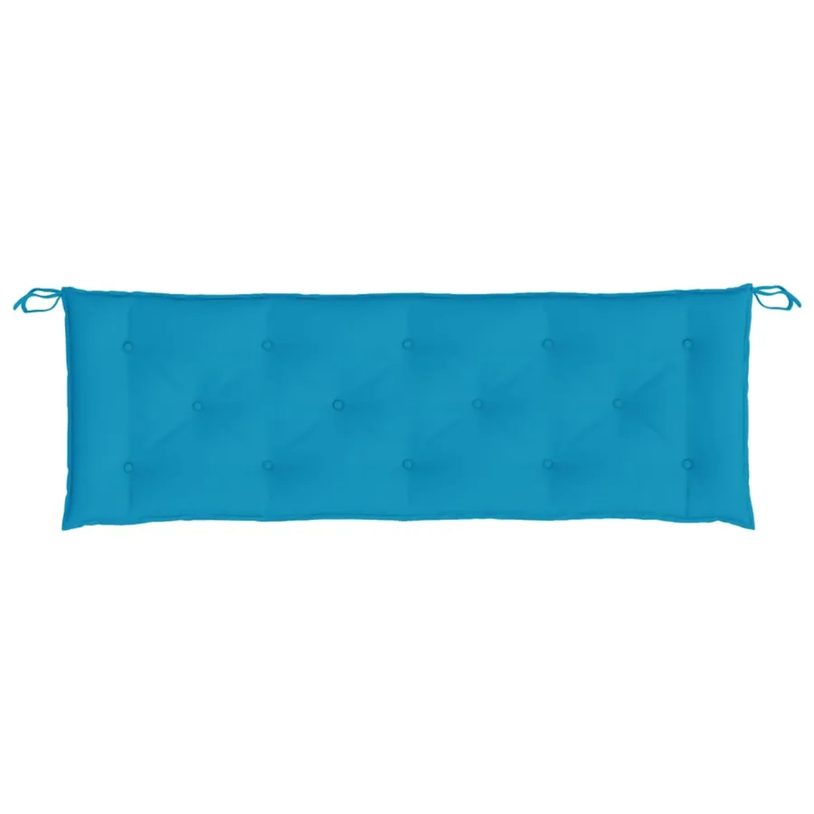 Coussins de banc de jardin lot de 2 bleu clair tissu Oxford - 6