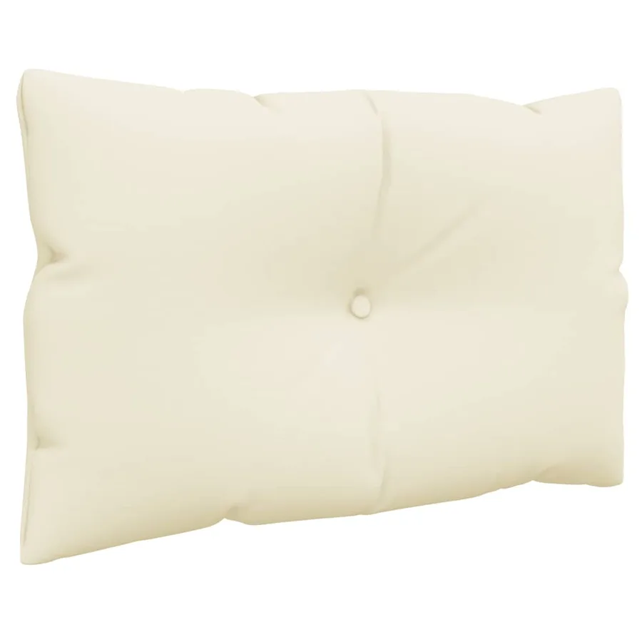 Coussins de palette lot de 2 crème tissu - 4