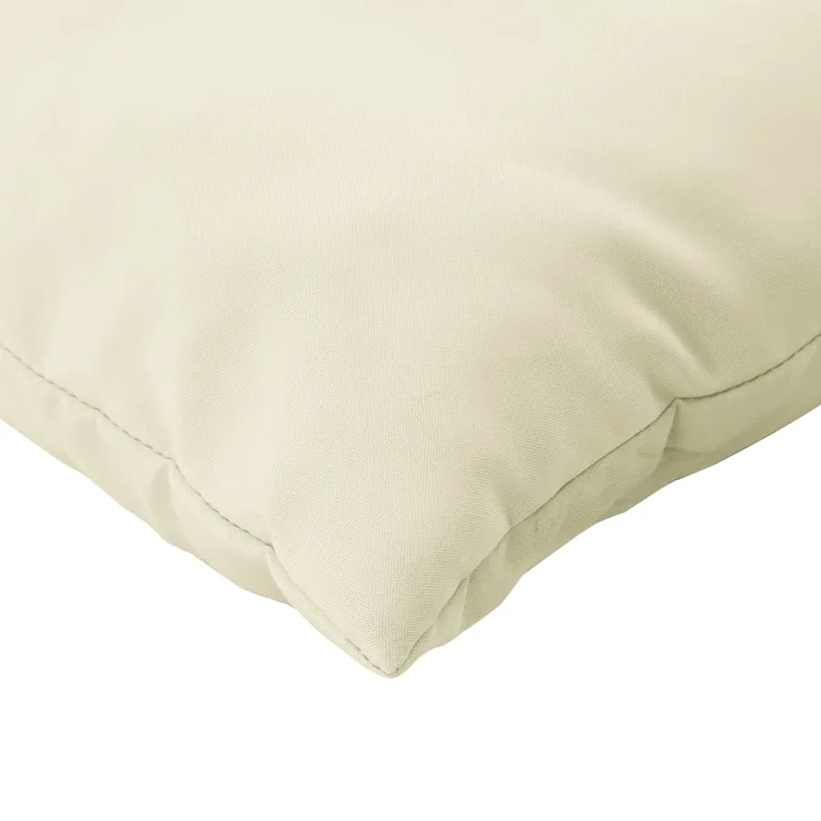 Coussins de palette lot de 2 crème tissu - 8