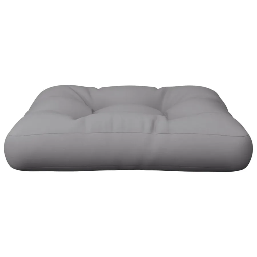 Coussin de palette gris 60x60x12 cm tissu - 4