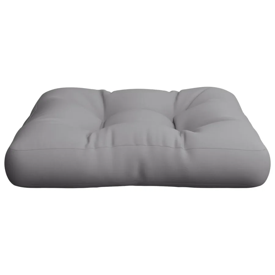 Coussin de palette gris 60x60x12 cm tissu - 5
