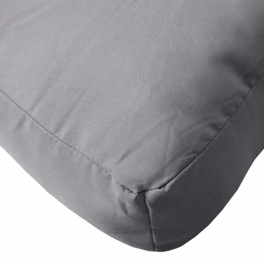 Coussins de palette lot de 2 gris tissu - 6