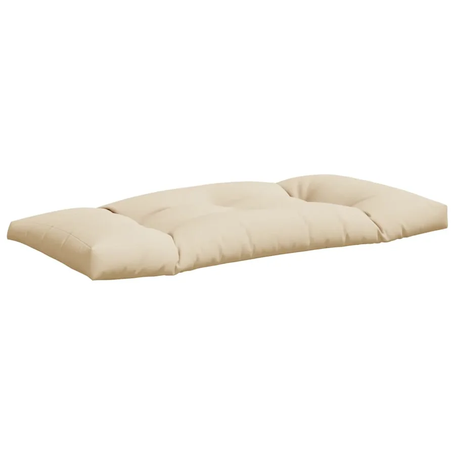 Coussins de palette lot de 2 beige tissu - 6