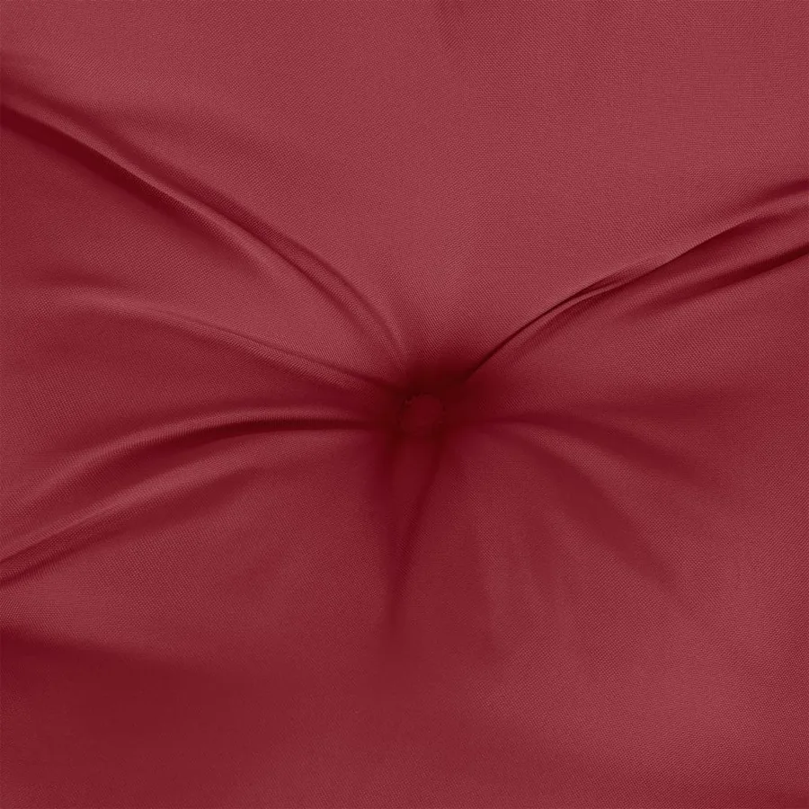 Coussins de palette lot de 3 rouge tissu - 8
