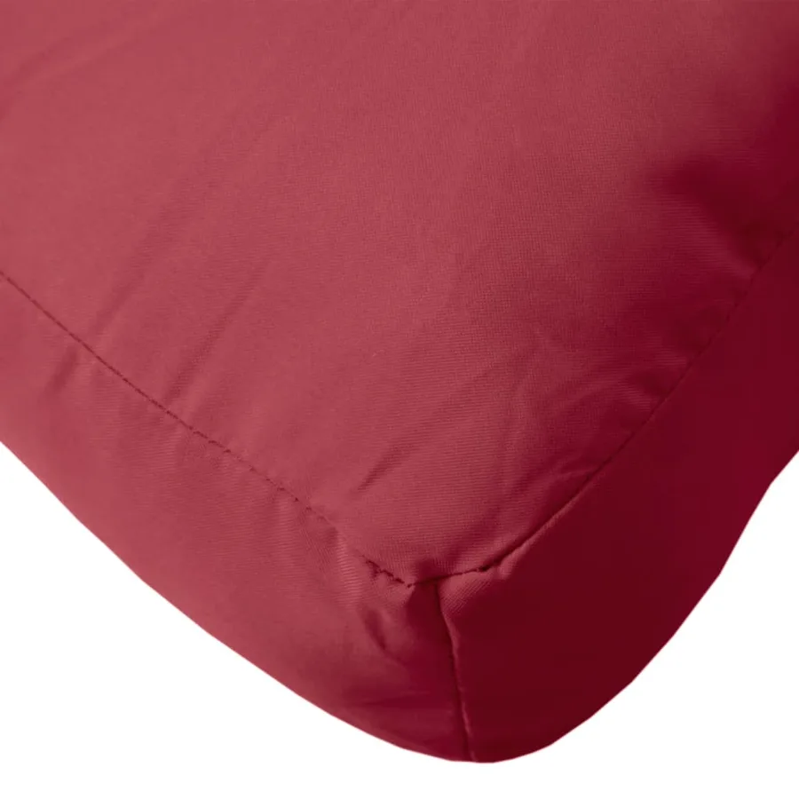 Coussins de palette lot de 3 rouge tissu - 9