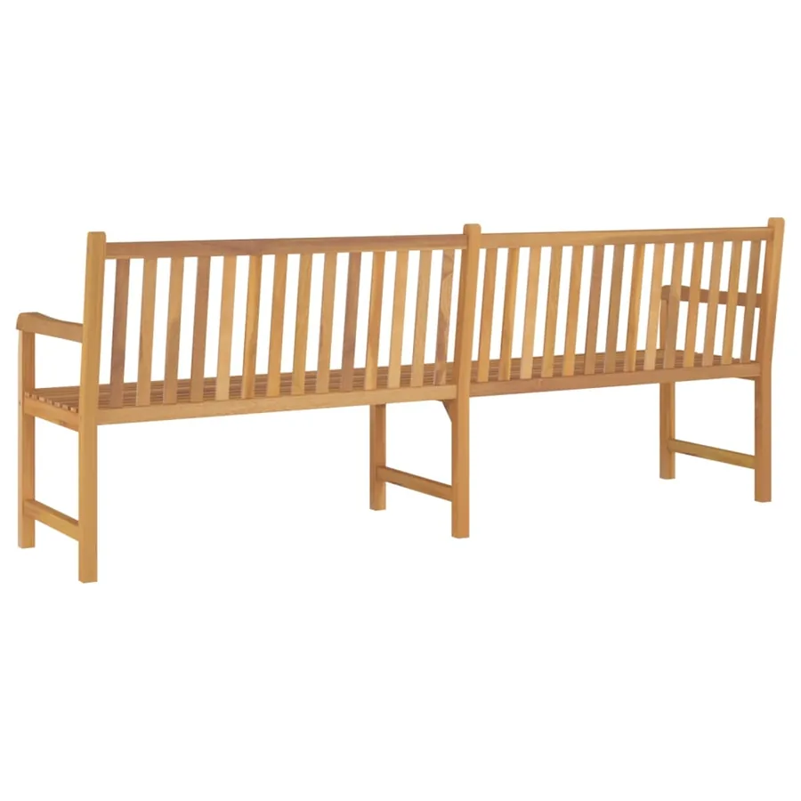 Banc de jardin 228 cm bois de teck solide - 4