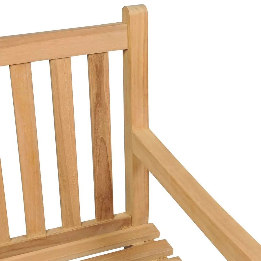 Banc de jardin 228 cm bois de teck solide - 6