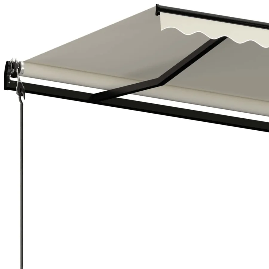 Auvent rétractable automatique 400x350 cm Crème - 5