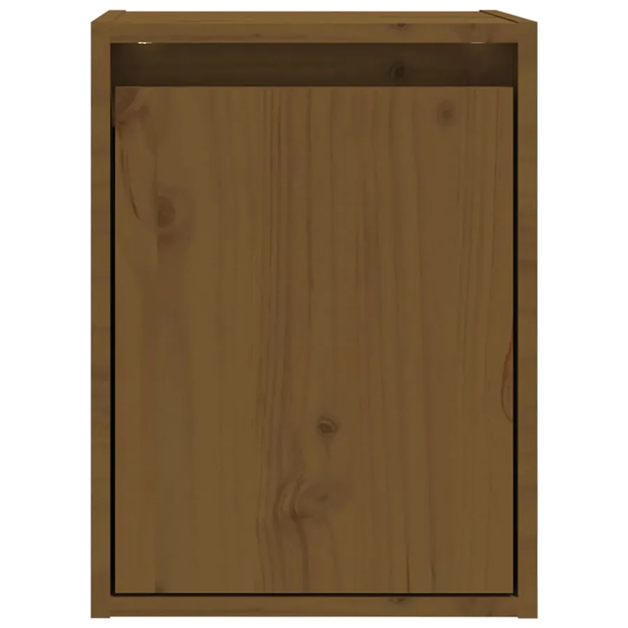 Armoires murales 2 pcs Marron miel 30x30x40 cm Pin massif - 5
