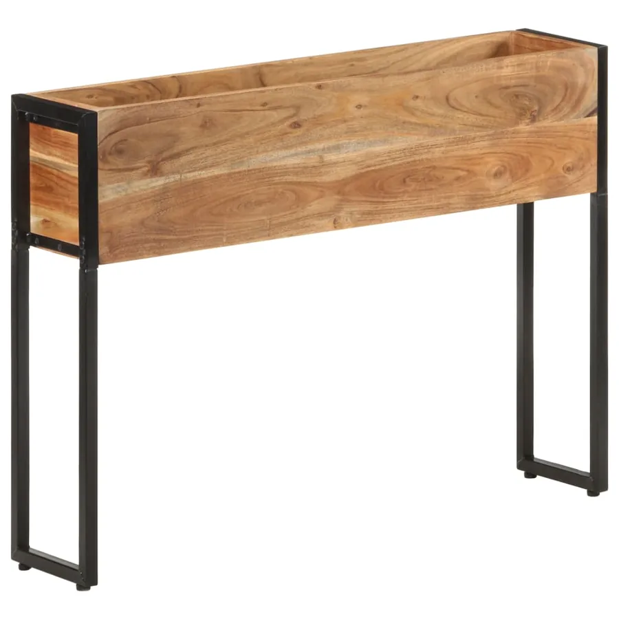 Jardinière 90x20x68 cm Bois massif d'acacia - 6