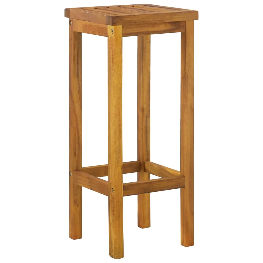 Ensemble de bar de jardin 3 pcs bois d'acacia solide - 6