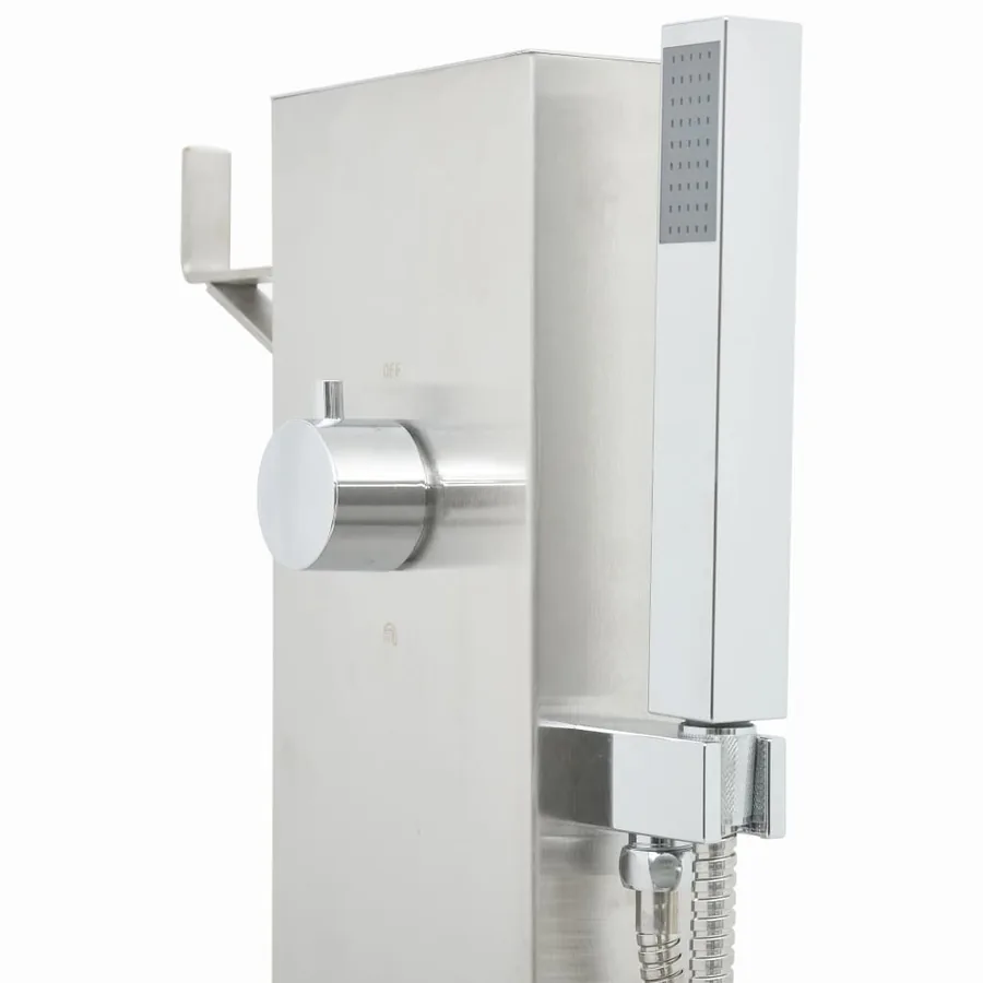 Robinet de douche de jardin 110 cm Acier inoxydable - 6