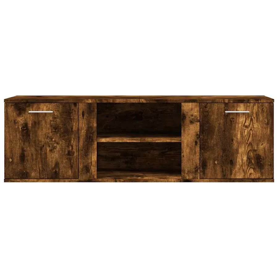 Meuble TV chêne fumé 120x34x37 cm bois d'ingénierie - 4