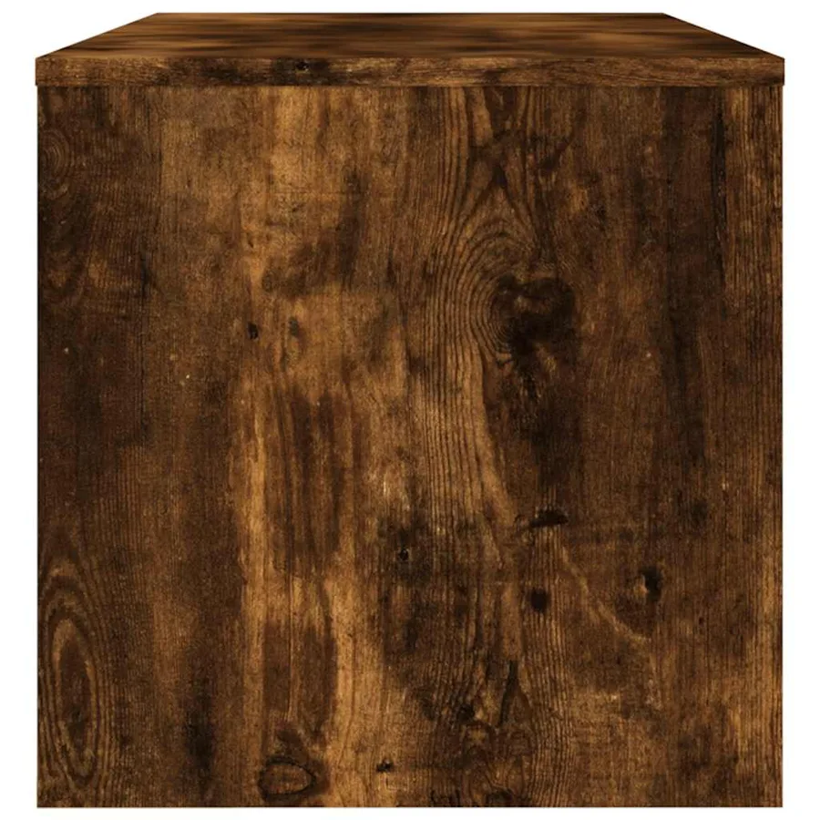 Meuble TV chêne fumé 120x34x37 cm bois d'ingénierie - 5