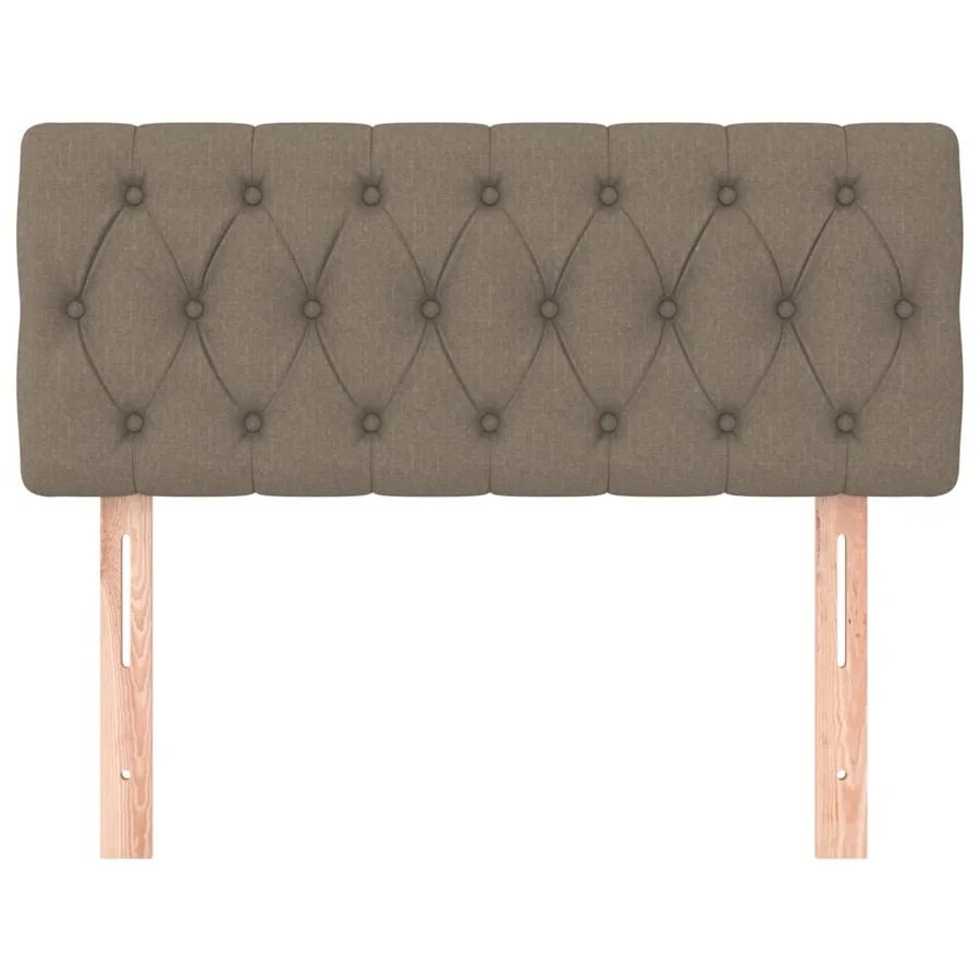 Tête de lit Taupe 100x7x78/88 cm Tissu - 3