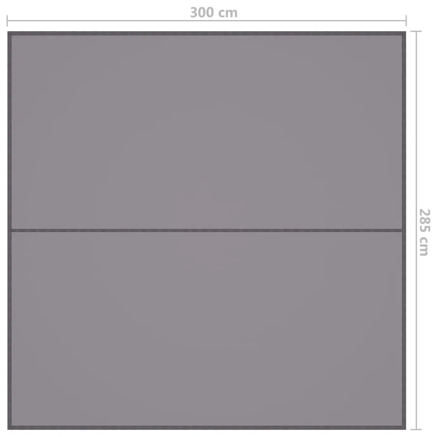 Bâche d'extérieur 3x2,85 m Gris - 7
