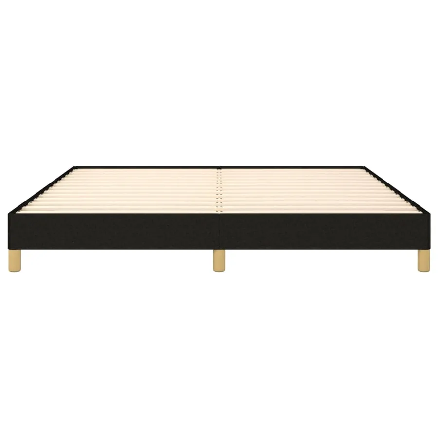 Cadre de lit sans matelas noir 180x200 cm tissu - 5